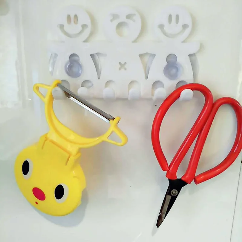 Держатель зубной щетки на присоске с милым дизайном смайлика модный 5