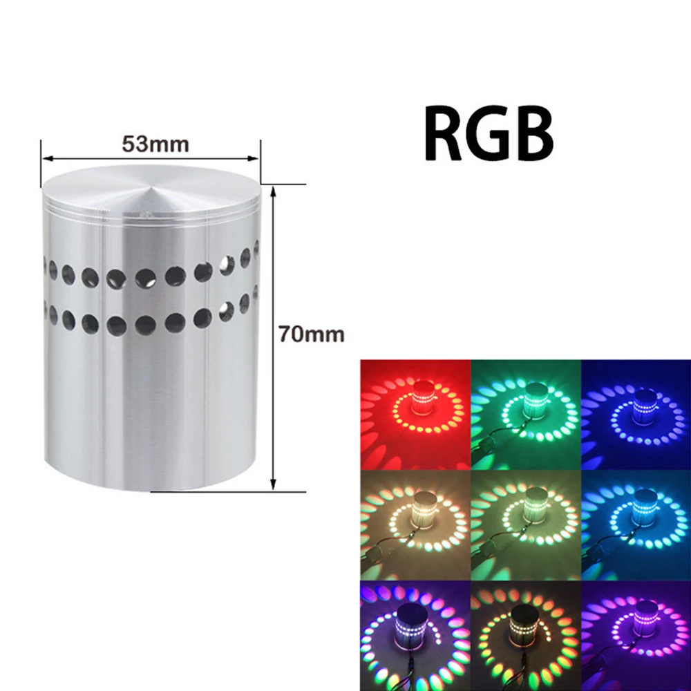 Светодиодный настенный RGB светильник с эффектом освещения дистанционным