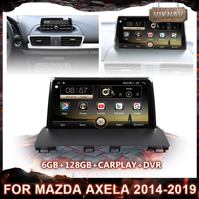 

Автомагнитола 2 din Android, автомобильное радио для MAZDA AXELA 2014-2019, GPS-плеер, dvd, мультимедийный плеер, головное устройство с HD-экраном