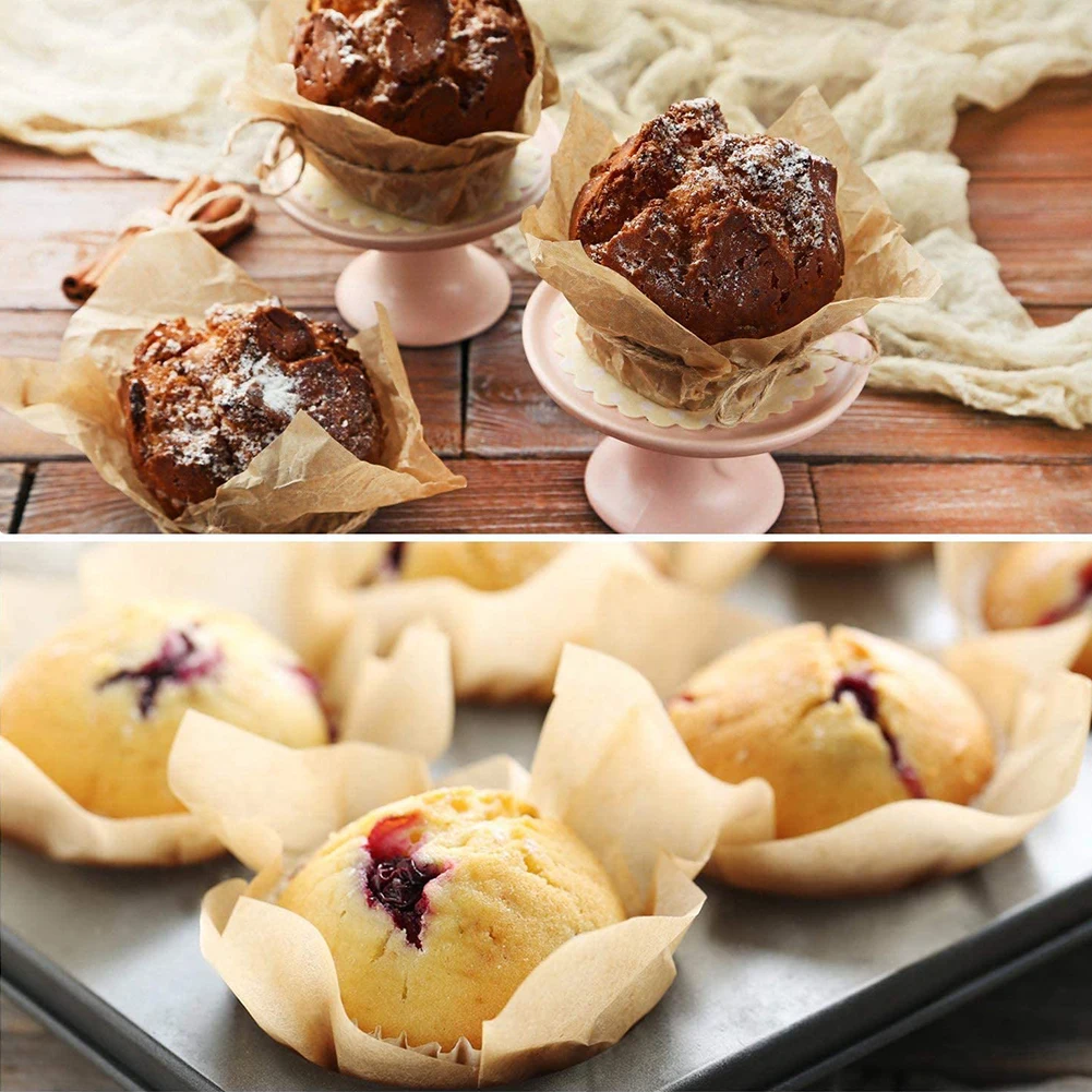 200 шт. пламени Форма выпечки в виде пирожного чашке с вкладышем