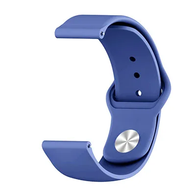 Силиконовый ремешок для correas Xiaomi Huami Amazfit Bip BIT Lite, Молодежные умные часы, сменный Браслет, ремешок для часов - Цвет: Navy blue