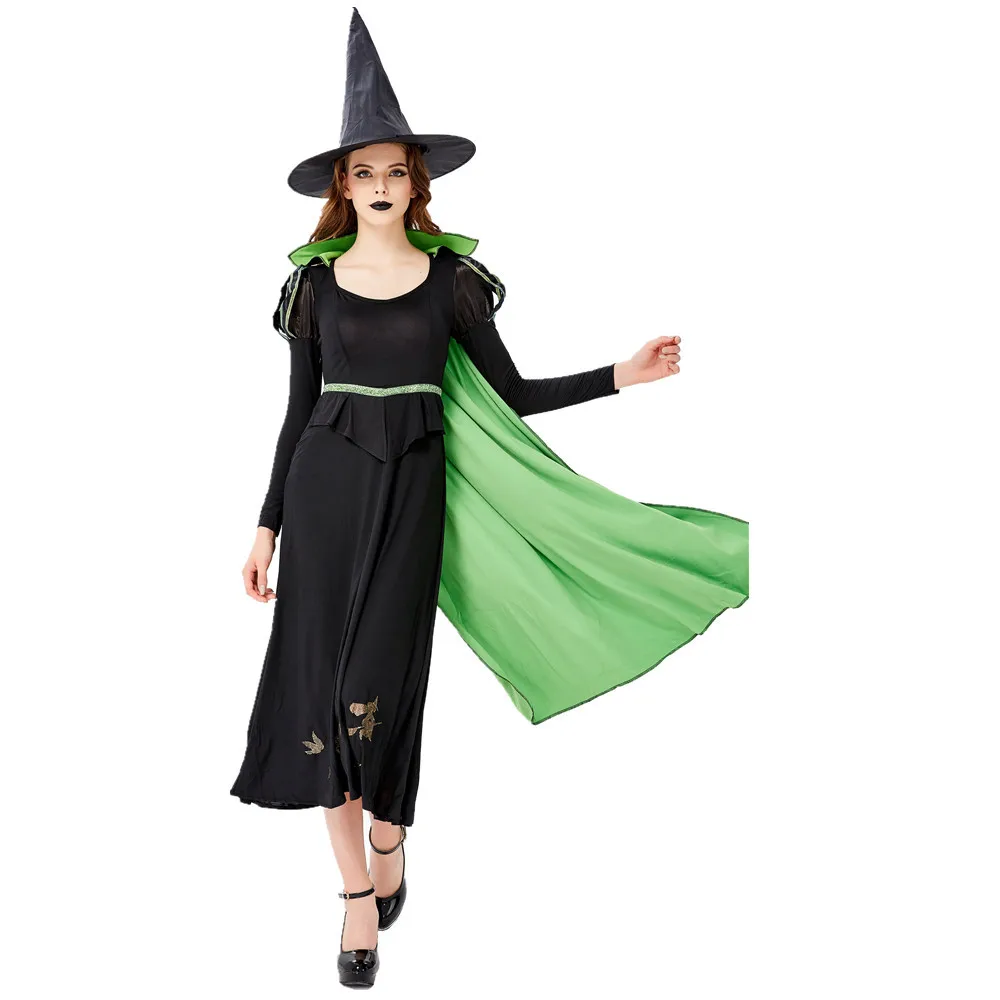 Маскарадный костюм на Хэллоуин праздник немертвых ведьм День мертвых страшный вампира косплей