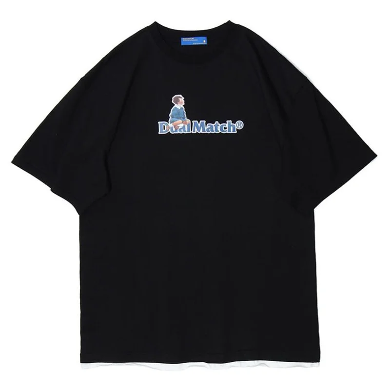 

New Arrival High Quality Summer Men Tees Fashion Casual Smooth Stylish Hip-Hop Original Popular Loose T-Shirt Male Youth Tops