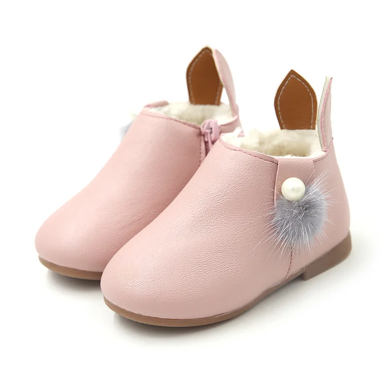 JUSTSL/сапоги для девочек с заячьими ушками Хлопковые ботинки Детские Сезон осень