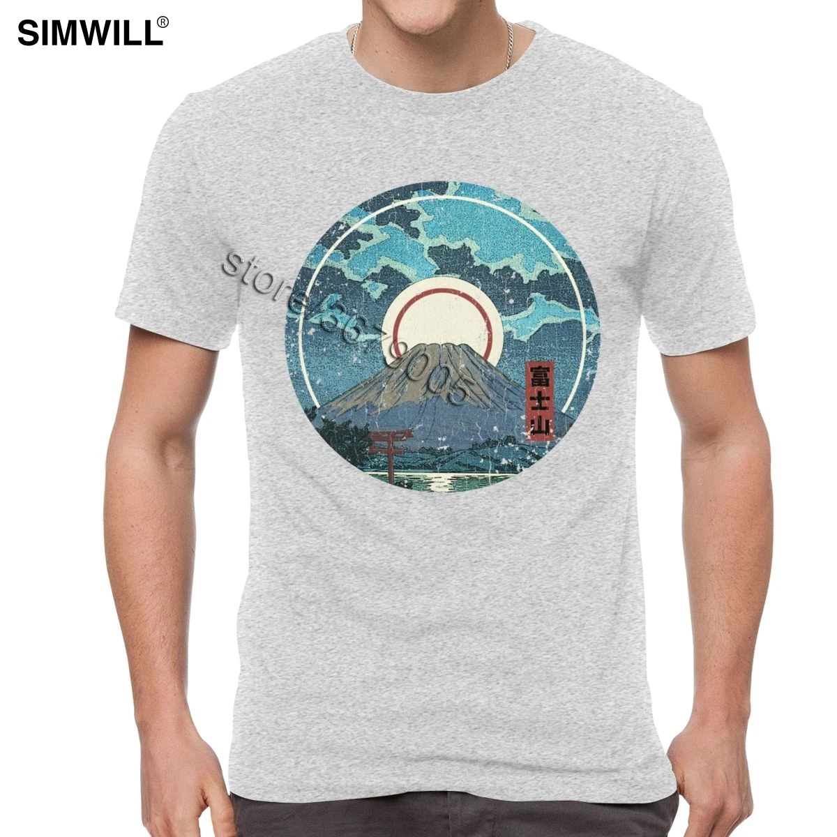 Мужская хлопковая футболка с коротким рукавом в стиле ретро | одежда