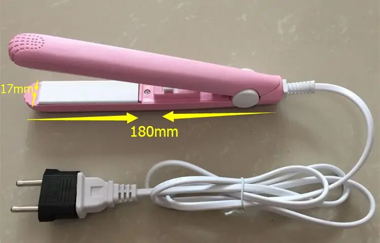 

2021 New Hair straightener Mini Straightening Irons Hair Flat Iron Curling With EU Plug Fast Styling Tools 110-220V Dual Voltage