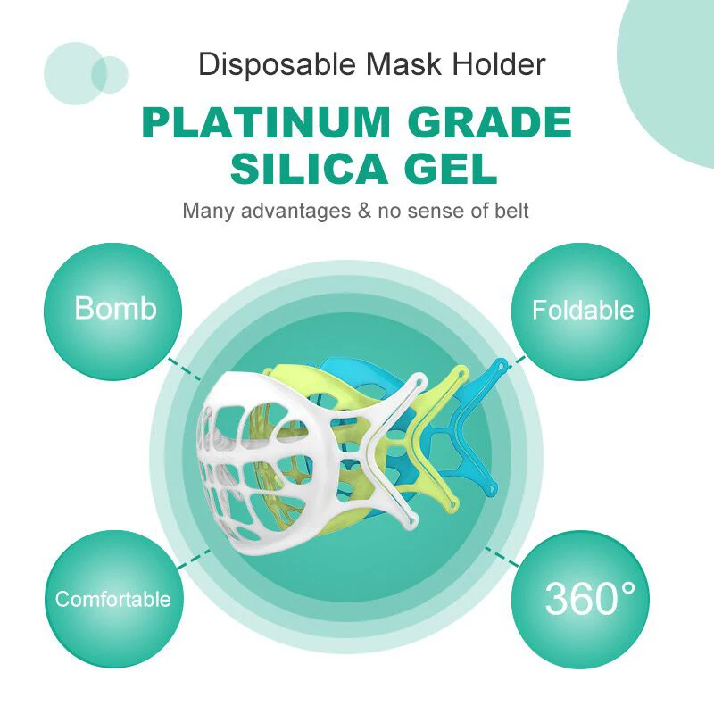 3D маска для рта поддержка дыхания вспомогательная внутренняя подушка кронштейн