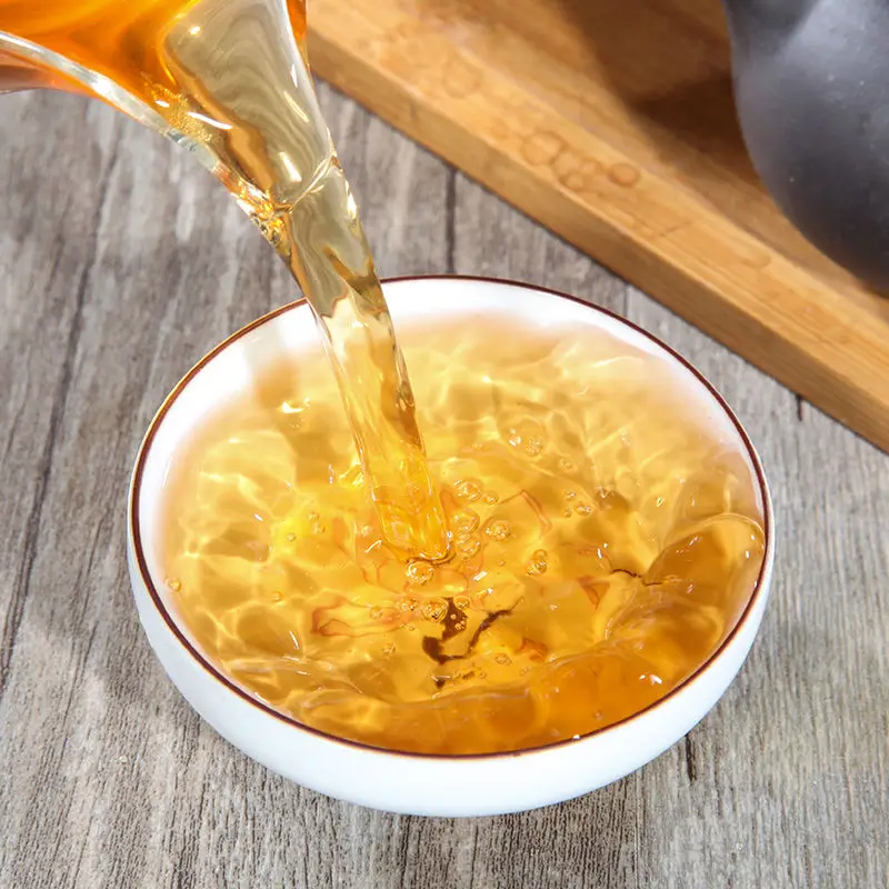

2016 Yunnan Bu Lang Shan Ban Zhang Banjang Brown Mountain Tea Cake Pu'er Tea for Warm Stomach and Detoxification