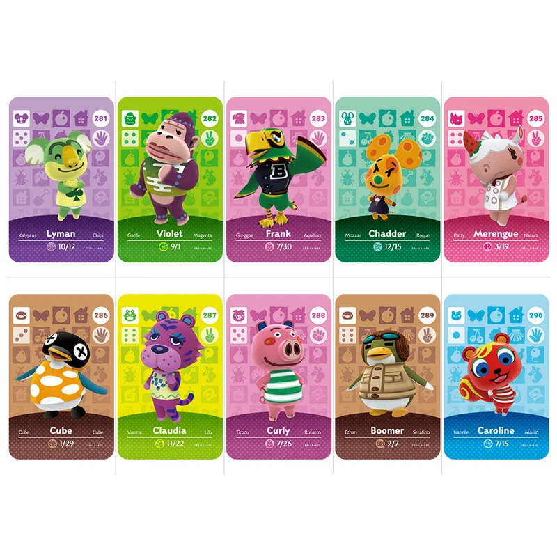 Series 3 (271TO 300) Animal Crossing Card Amiibo Work for NS Games NFC Amibo Switch Ankha Welcome Stickers New Horizons | Безопасность и