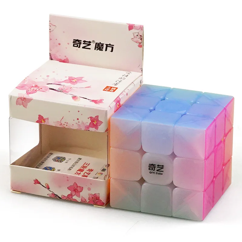 

Qiyi Jelly Color Neo Magic Cube Transparent Cube Puzzle Finger Toys Professional Speed Cubes Early Educational Toys For Children