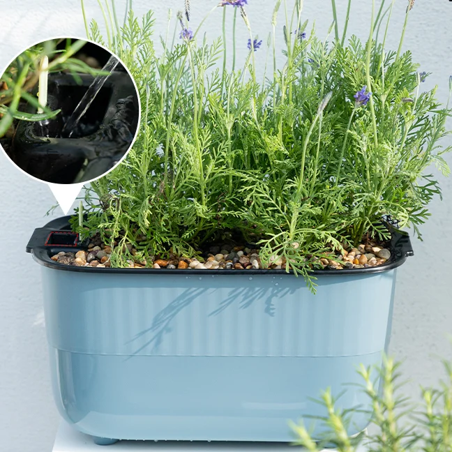 

Rectangle Flower Pot Outdoor Modern Home Plastic Plant Pot Farmhouse Accessories Macetas Decorativas Garden Supplies EH60FP