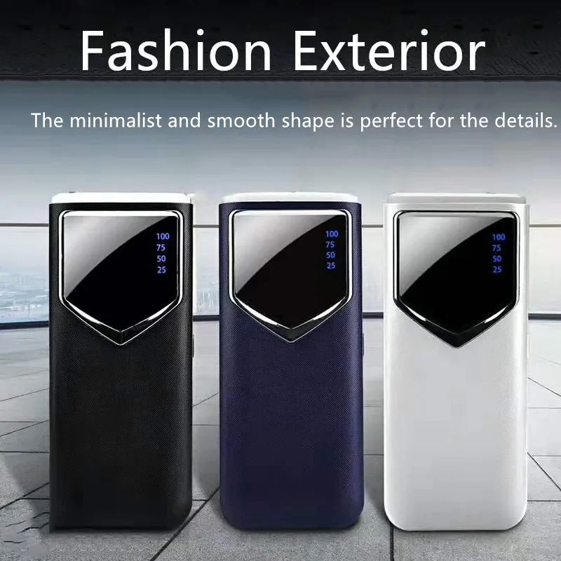 Внешний аккумулятор ed 20000 мАч для ЖК дисплея светодиодный внешний быстрой