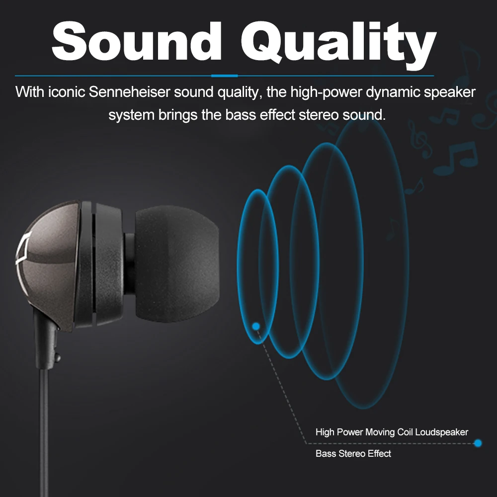 Стереонаушники Sennheiser CX275S с микрофоном и поддержкой Android | Электроника