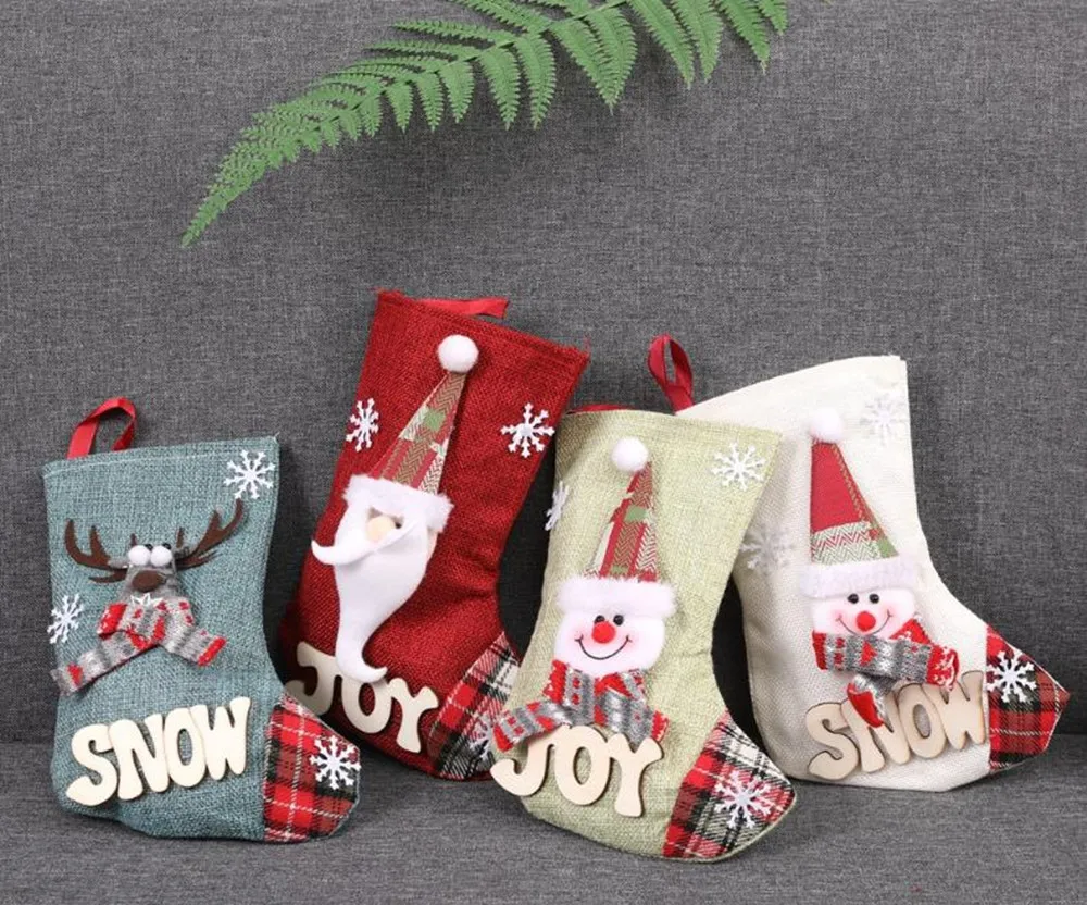 Для волос (4 предмета) Рождество конфеты мешок подарка украшения реквизит Санта