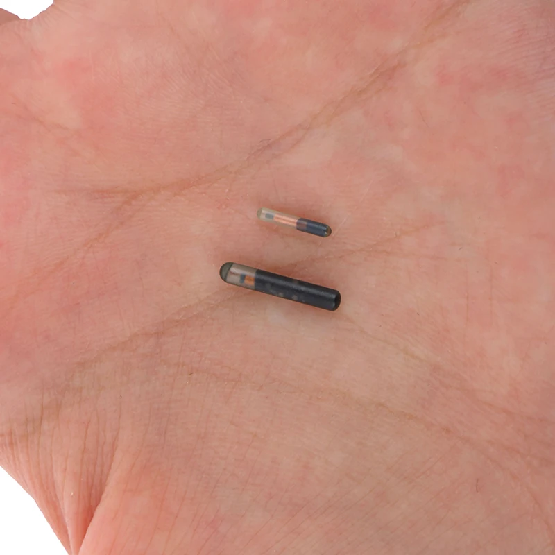 

125KHZ/134.2KHZ 2.12*12mm/1.25*7mm Microchip Animal RFID Tag With EM4305 Chip ISO11784/5 FDX-B For Fish Dog Cat Idetification