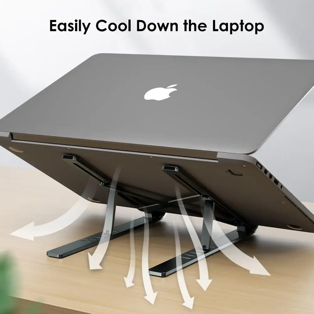 

LINGCHEN Laptop Stand for MacBook Pro Air Notebook Foldable Aluminium Alloy Laptop Holder Bracket Laptop Holder for Notebook