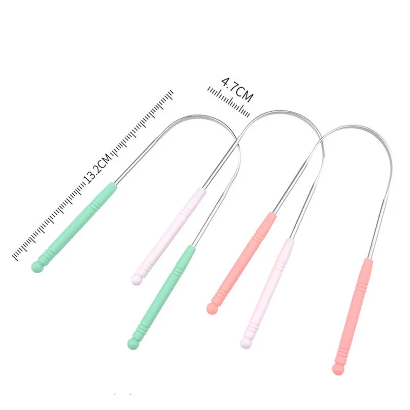 

1PCS Tongue Scraper Stainless Steel Oral Tongue Cleaner Brush Tongue Toothbrush Oral Hygiene High Quality Tounge Scraper
