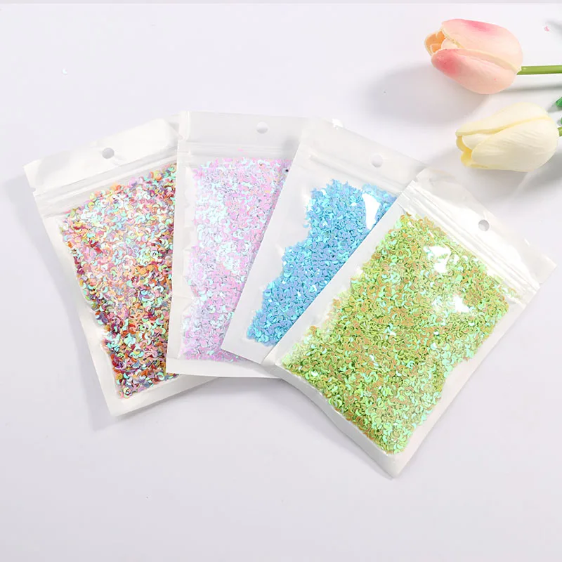 Пайетки в форме Луны 3 мм для поделок аксессуары маникюра пайетки блестки