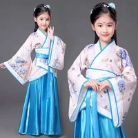 traditional girl dress kid hanfu clothing cosplay party dresses dance children ancient chinese tang dynasty costumes for girls