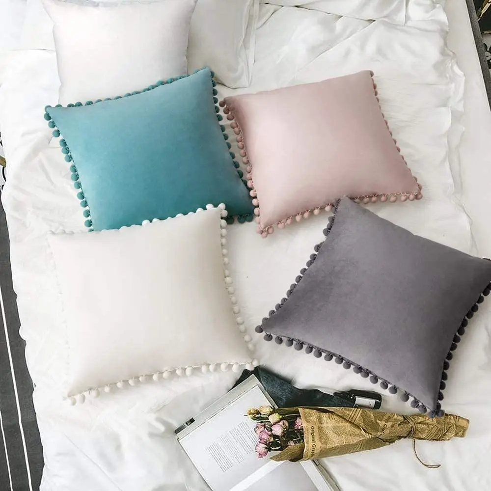 

Nordic Cushion Cover Velvet Pillow Cover for Living Room Sofa Car Home Decor Pillow Cover 18*18 Decorative Pillows