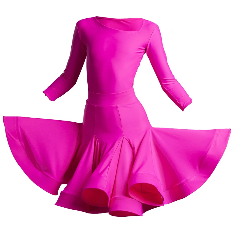 

2020 Girls Latin Dance Dress Professional Competition Split Suit Tango Rumba Cha Cha Samba Salsa Dancing Clothes Stage Wear