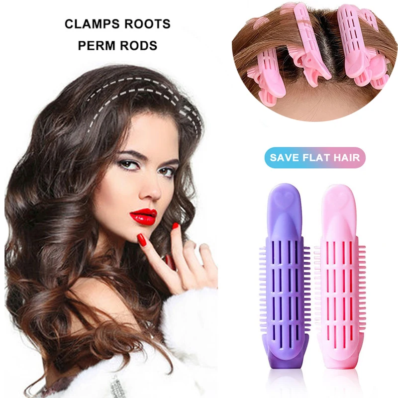 

Натуральный пушистый зажим для волос кудрявых волос пластиковые верхней крышки седых волос клип челка зажим для укладки волос разноцветны...