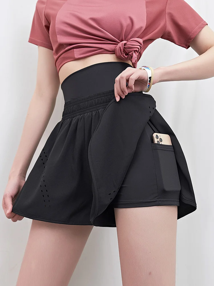 

Really strange gym sports shorts women loose leisure anti light running pants fast dry high waist Yoga Pants summer
