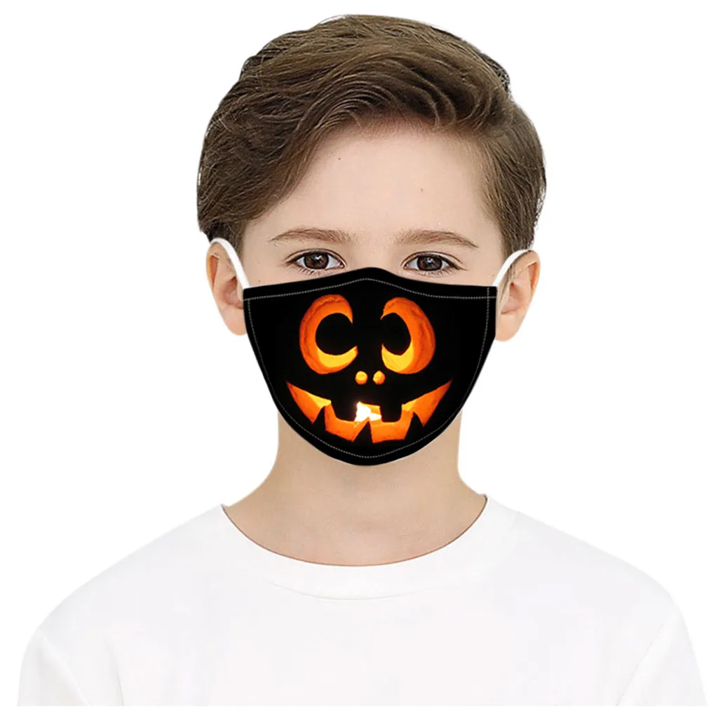 Children Halloween Print Face Masks Dustproof Windproof Washable Warm Fashion Mascarilla Mask Cover | Спорт и развлечения