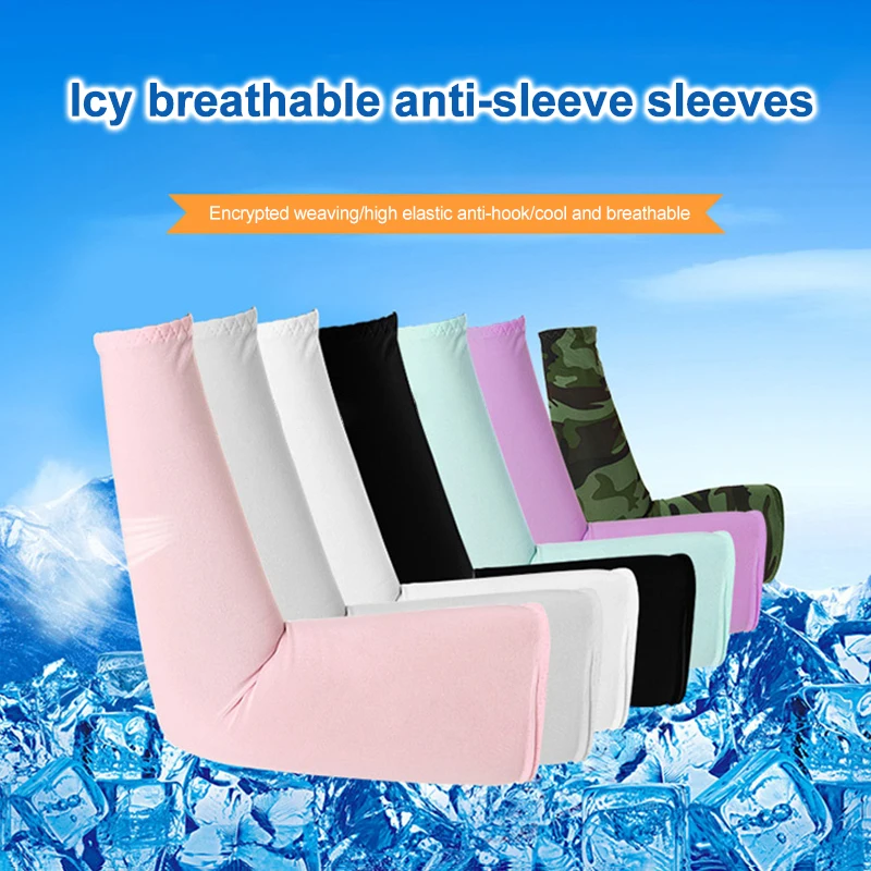 

Arm Sleeves Useful Sun Protection Cover Cooling Athletic Sports Sleeve for Driving Cycling Sport SDFA88