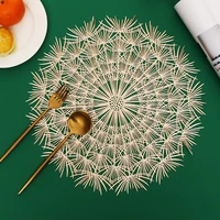 dandelion pattern placemats for dining table set of 6 stain resistant durable place mats coasters for table decor wedding party
