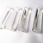 20 шт.лот, прозрачная Хрустальная Призма, подвесная хрустальная люстра с одним отверстием, хрустальная лампа, призмы, свадебное украшение