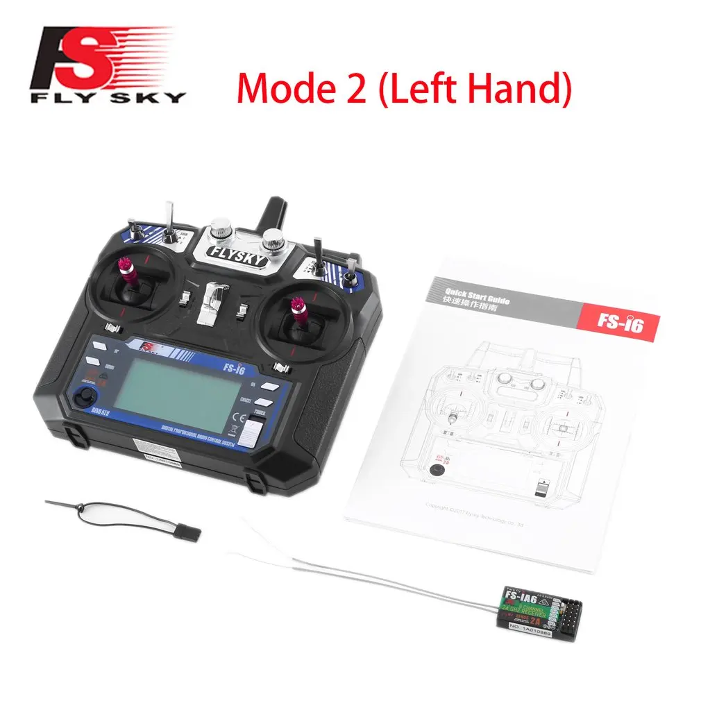 

FS-i6 I6 2.4G 6CH AFHDS 2A Radio Transmitter With Receiver For RC Airplane Helicopter FPV Racing Drone