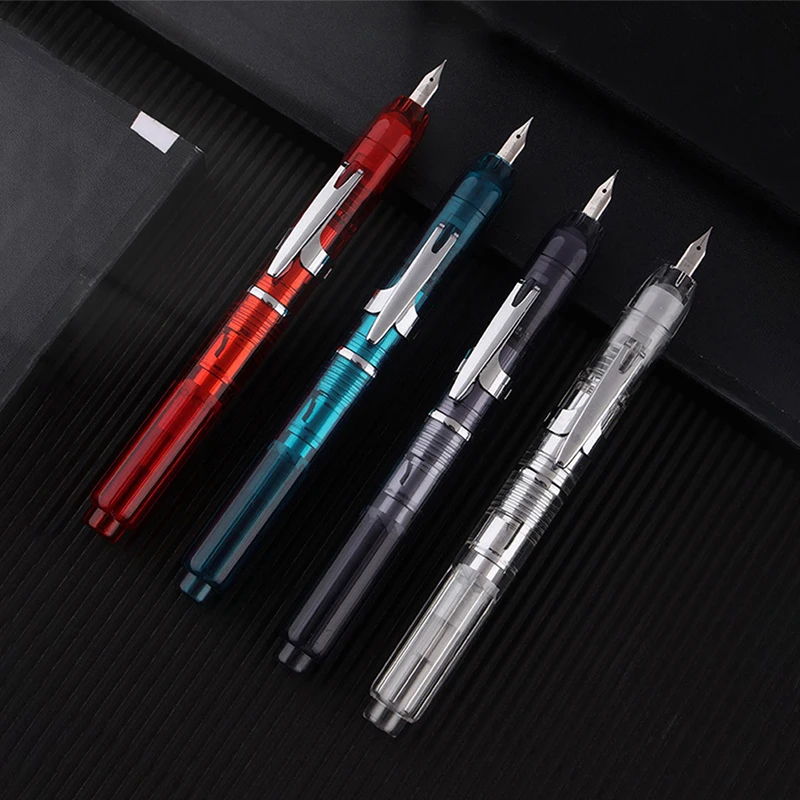 

1 шт. перьевая ручка Lanbitou с прессовым наконечником, пластиковая чернильная ручка EF/F, преобразователь наконечников, канцелярские принадлежн...