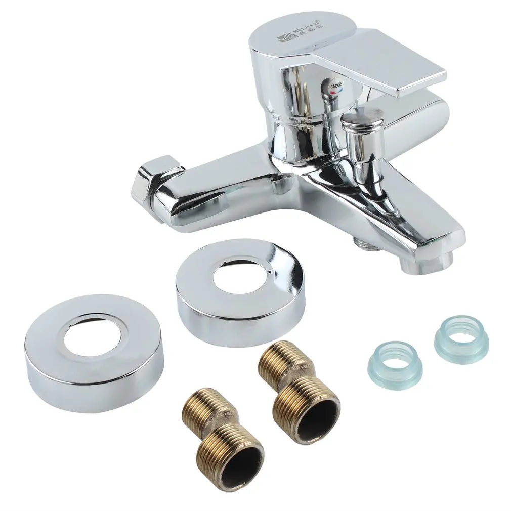 Смеситель для душа кран тройной холодной и горячей воды настенный ванной