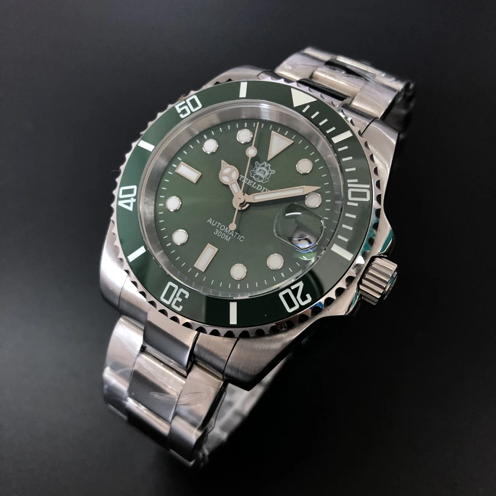 

2021 New Arrivals STEELDIVE SD1953 Men's Luxury Watch 300M Waterproof Japan NH35 C3 Blue Luminous 316L Diving Mechanical Watch