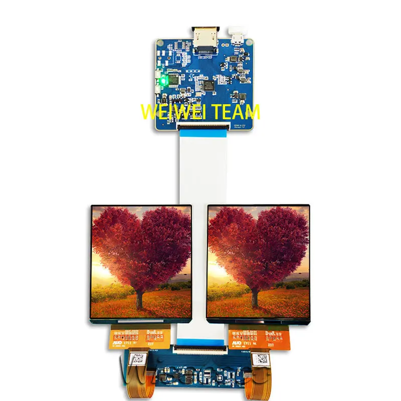 Wisecoco 3,81 дюймов 1080x1200 AMOLED OLED дисплей экран 3D VR на голову монтажная панель HDMI к MIPI плата HMD TF38101A H381DLN01.2