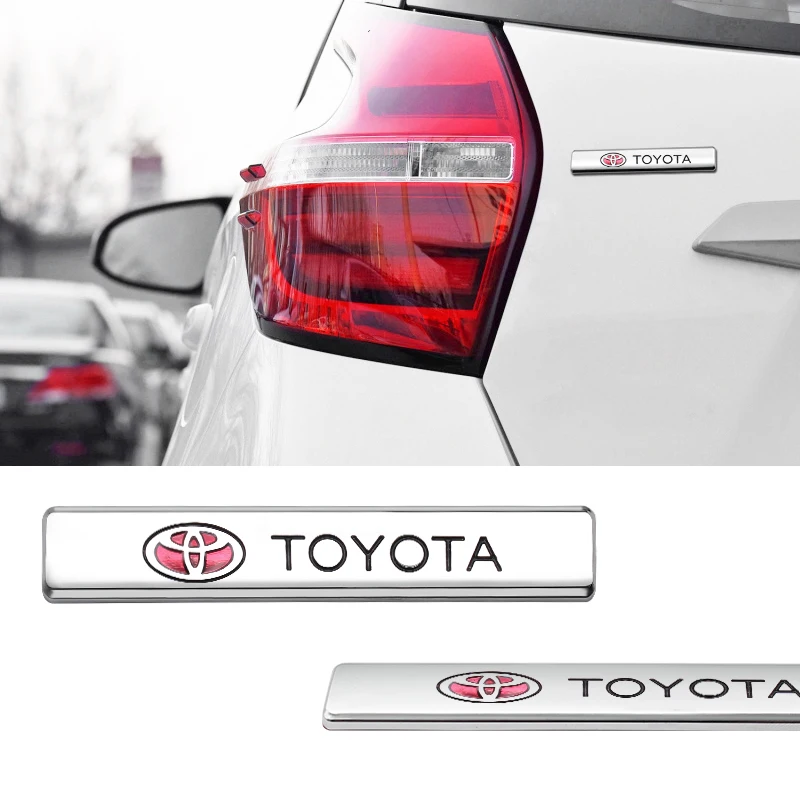 

3D Metal Car Side Door Body Sticker Emblem Badge Decal for Toyota Corolla Yaris Rav4 Avensis Auris Camry C-hr 86 Auto Accessorie