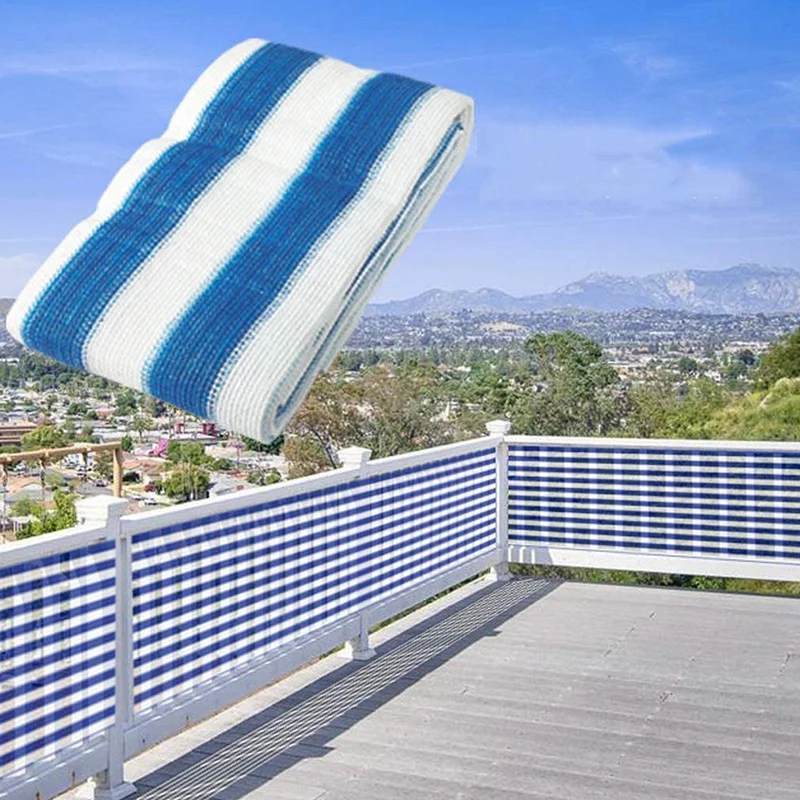 Balcony Privacy Screen 0.9X5M Shade Fence Cloth Railing Cover Shield for Porch Backyard Pool Lawn | Автомобили и мотоциклы