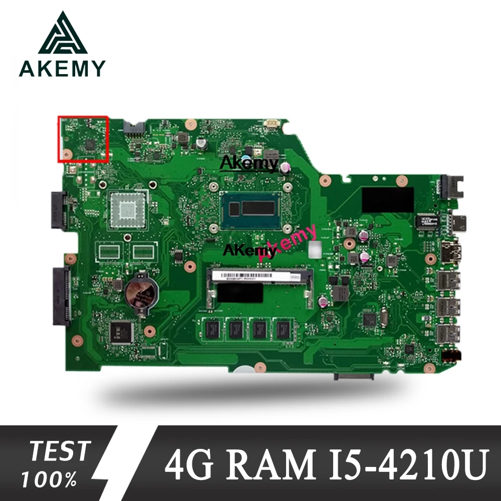 Akemy X751LA материнская плата для ноутбука For Asus X751LAB X751LD X751L X751 Teste Оригинал 4G RAM I5