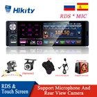 Автомагнитола Hikity RDS, мультимедийный mp5-проигрыватель с сенсорным экраном 4,1 дюйма, Bluetooth, автомагнитола с поддержкой микрофона и камеры заднего вида