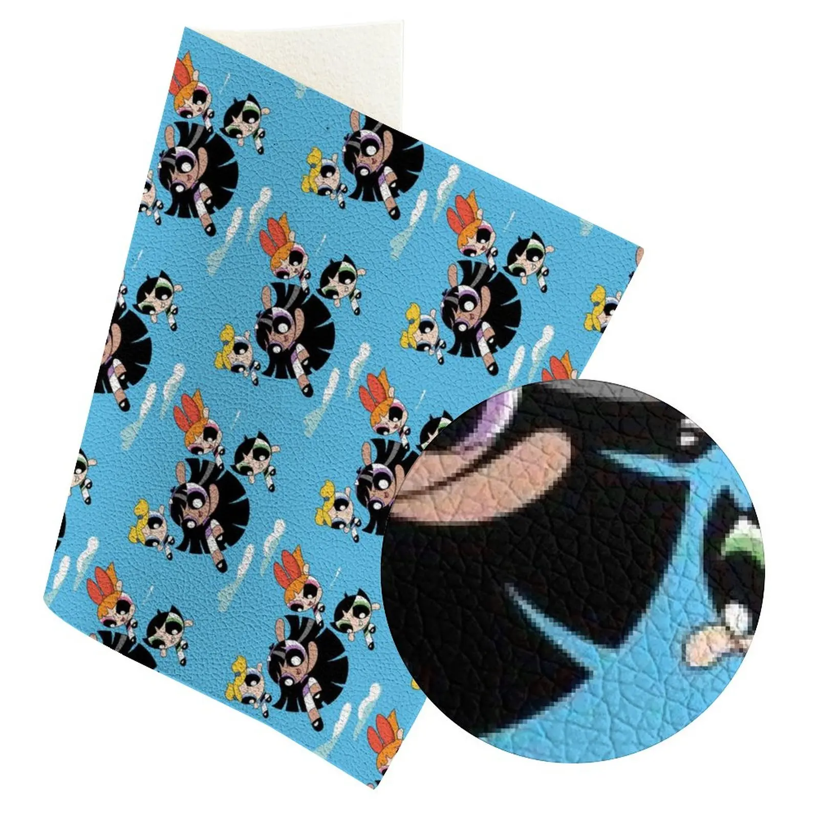 

Cartoon Character PVC Faux Synthetic Leather Fabric Print DIY Handmade Sewing Supplies Decoration 22*30 Cm