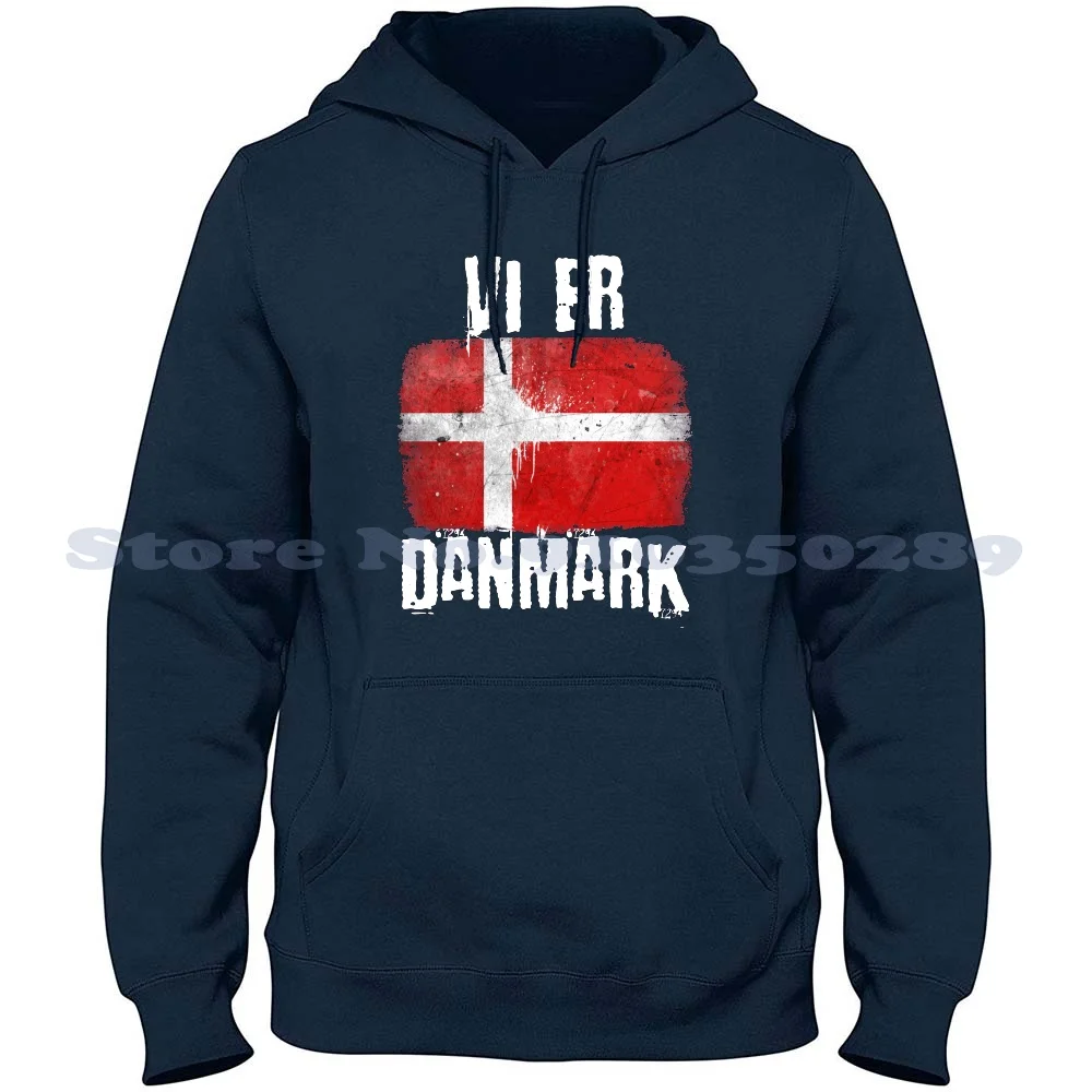 

Худи Vi Er Danmark, Толстовка для мужчин и женщин, для футбола, Дания