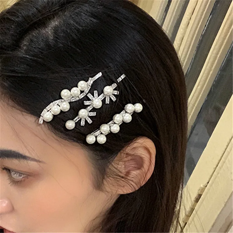 Модная новинка жемчужная заколка для волос актриса аксессуары персональный