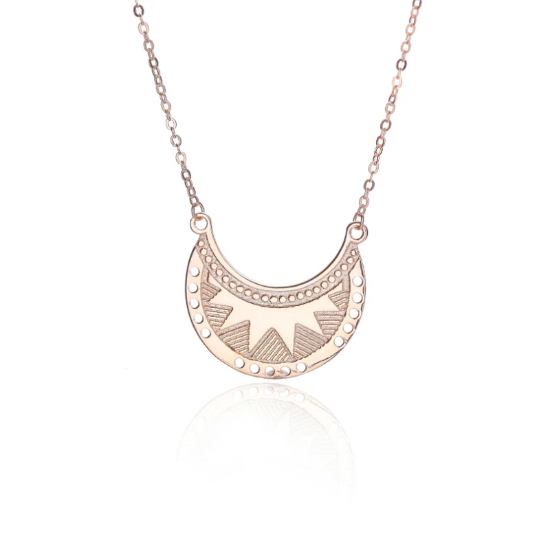 

Punk style compass semicircle ladies necklace pendant collar necklace girl clavicle chain fashion accessories party wedding gift