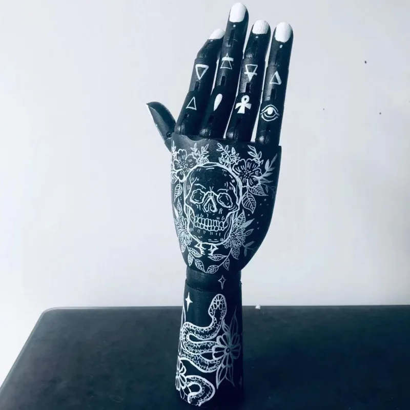 Maniqu&iacute; de madera con extremidades m&oacute;viles, modelo de maniqu&iacute; con cuerpo articulado para dibujar y pintar, figuras de acci&oacute;n para decoraci&oacute;n del hogar, mu&ntilde;ecos articulados-4