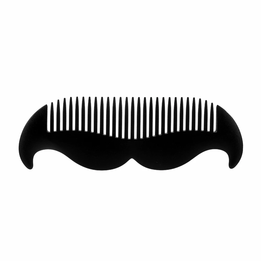 Plastic Comb 1 шт. двухсторонний натуральный перламутровый гребень для бороды ароматный запах ванили для волос усы щетка карта посылка аксессуары для парикмахерских - Цвет: Plastic Comb