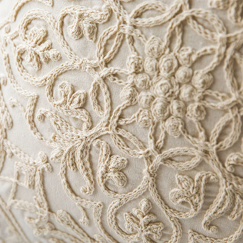 Новые наволочки из 100% хлопка и льна ручной работы ниток Геометрическая наволочка