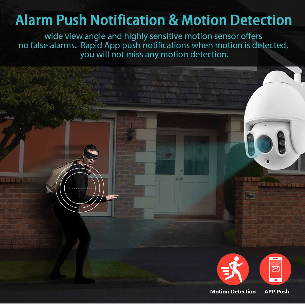 

Wanscam 16X Zoom 1080P HD PTZ Wi-Fi IP- P2P Onvif