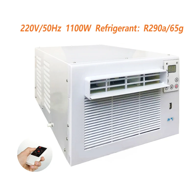 1100W Desktop Air Conditioner Portable Small Air Cooler Mosquito Net Air Conditioning Fan LED Control Panel With Remote Control