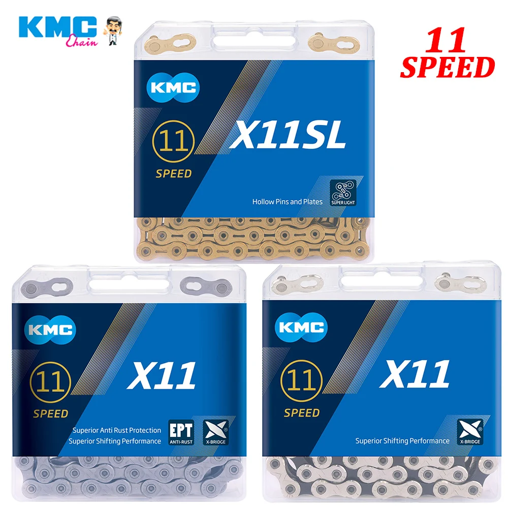KMC X11 Chain 116L 118L X11EPT X11SL X11EL Mountain Bicycle 